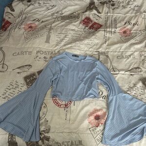 Blue Striped Women's Top